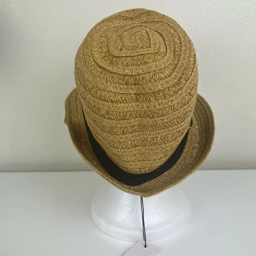 Sonoma Goods for Life Women's Tan and Black Hat